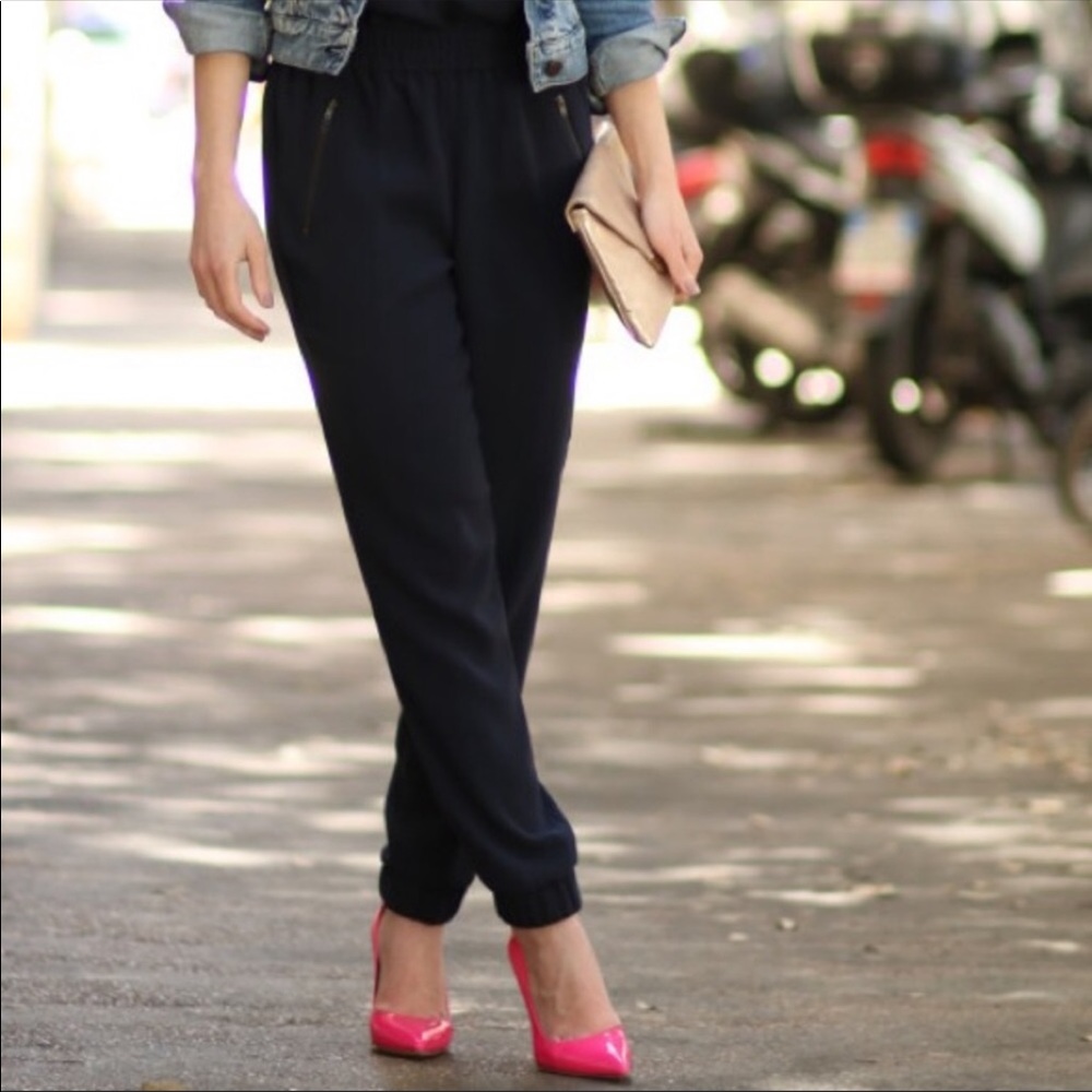 J. Crew joggers with pocket zippers
